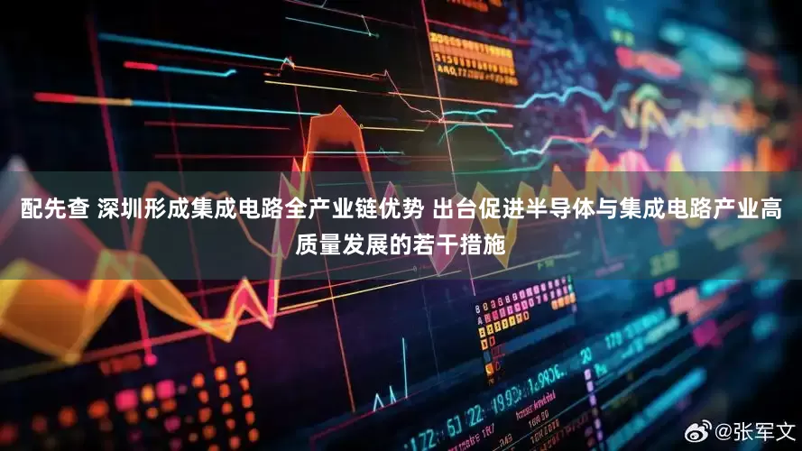 配先查 深圳形成集成电路全产业链优势 出台促进半导体与集成电路产业高质量发展的若干措施