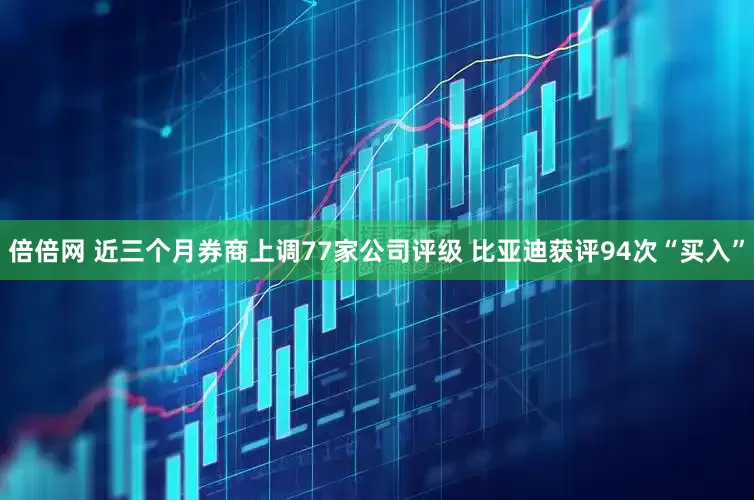 倍倍网 近三个月券商上调77家公司评级 比亚迪获评94次“买入”